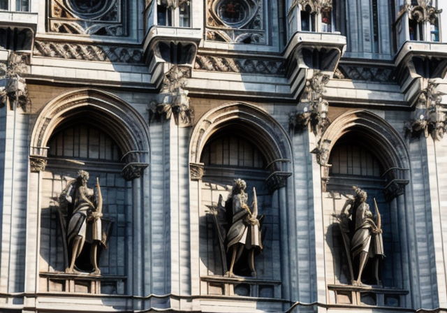 Grotesques and gargoyles on the Duomo di Milano.
