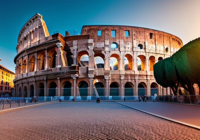 The Colosseum in Rome, one of the most famous landmarks in Italy