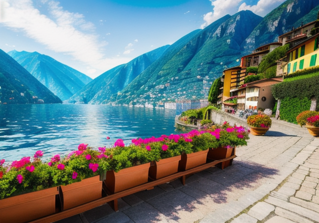 A beautiful view of Lake Como in Italy
